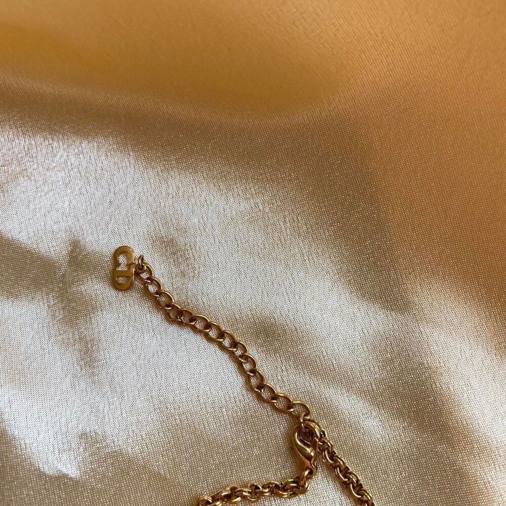 Authentic Christian Dior Bejeweled CD Necklace - Picture 5 of 7